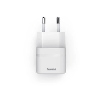4. Hama 00201964 Handy-Ladegerät für Smartphones, Tablets, Powerbanks und Headsets, Weiß, Wechselstrom-Schnellladefunktion, intern