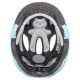 4. Uvex Oyo Style Blumenmuster, cyan matt, Kinderfahrradhelm 50-54