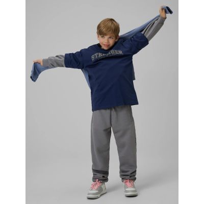 3. Locker geschnittenes Jungen-T-Shirt mit Aufdruck 4F 4FJRSS26TTSHM3465-31S