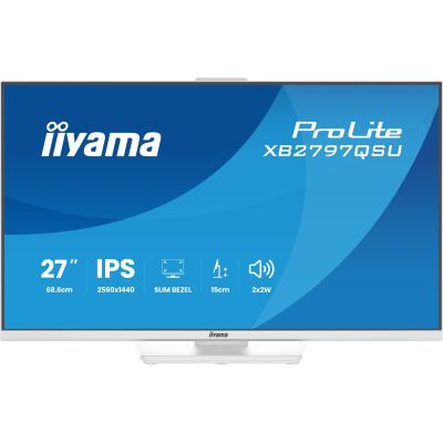 6. iiyama ProLite XB2797QSU-W1 Computermonitor 68,6 cm (27") 2560 x 1440 px Quad HD LED Weiß