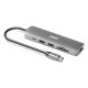 3. Port Designs 900162 USB Typ-C Hubs und Konzentratoren Silber