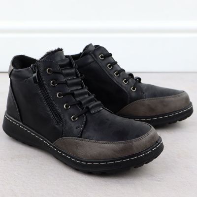 3. Bequeme schwarze Damen-Stiefeletten Potocki 25-90347