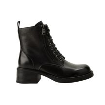 Lee Cooper Damenschuhe, Stiefeletten, schwarz, mit Reißverschluss, Naturleder