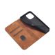 6. Magnet Fancy Case Case für iPhone 13 Pro Max Tasche Brieftasche Kartenhalter Braun