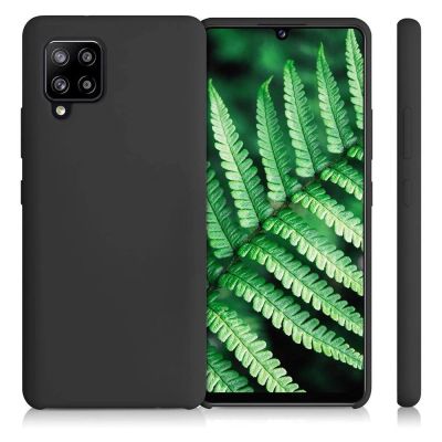 3. Silicone Case Flexibel Gummi Handyhülle Silikon Schutzhülle für Samsung Galaxy A42 5G schwarz