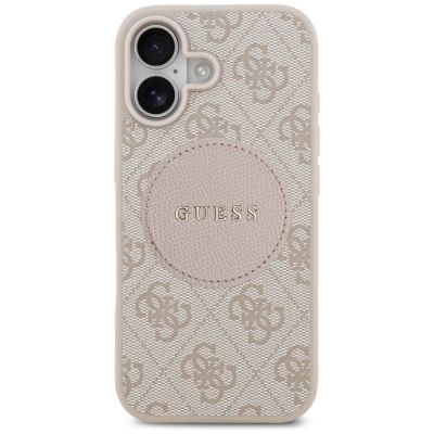 3. Guess 4G Circle Classic Logo MagSafe Case für iPhone 17 - Pink