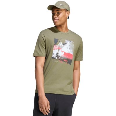 adidas Memories of Sport Outdoor-Grafik-T-Shirt für Herren, Khaki, KC7098