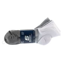 Skechers 3er-Pack Herren-Quarter Colorbloc Socken S118998-GRY Grau 43-46