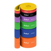 TPE-Fitnessband-Set – Power Band PT-S7, 4–82 kg, 7 TPE-Bänder, REBEL ACTIVE