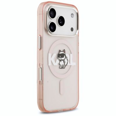 4. Karl Lagerfeld IML Choupette Sketch Logo MagSafe Hülle für iPhone 17 Pro - Pink