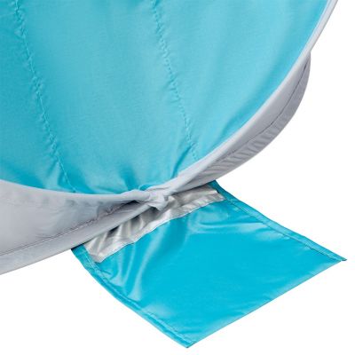 6. NILS CAMP NC3174 Selbstaufbau-Strandzelt, türkis-grau