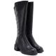 4. Schwarze Damen-Ankle-Boots aus Leder, Vinceza FIO27-67056