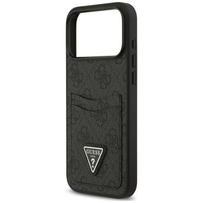 6. Guess 4G nauble Card Triange Etui für iPhone 18 Pro Max / 17 Pro Max – schwarz