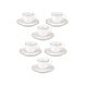 LA PORCELLANA BIANCA TERESA Set mit 6 Tassen mit Untertasse - 90 ml