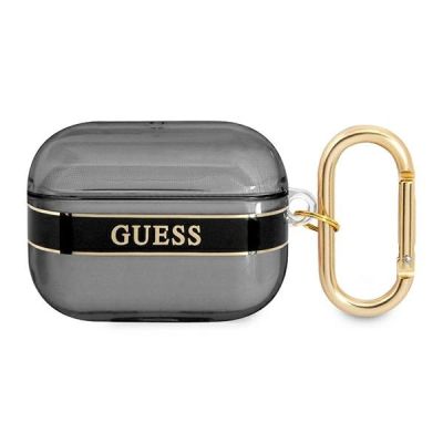 Guess GUAPHHTSK AirPods Pro Cover schwarz/schwarz Strap Collection
