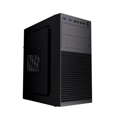 GEMBIRD FORNAX K300 Mini-Tower-Gehäuse (2x USB 3.0, 2x USB 2.0, HD-Audio) Schwarz