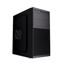 GEMBIRD FORNAX K300 Mini-Tower-Gehäuse (2x USB 3.0, 2x USB 2.0, HD-Audio) Schwarz