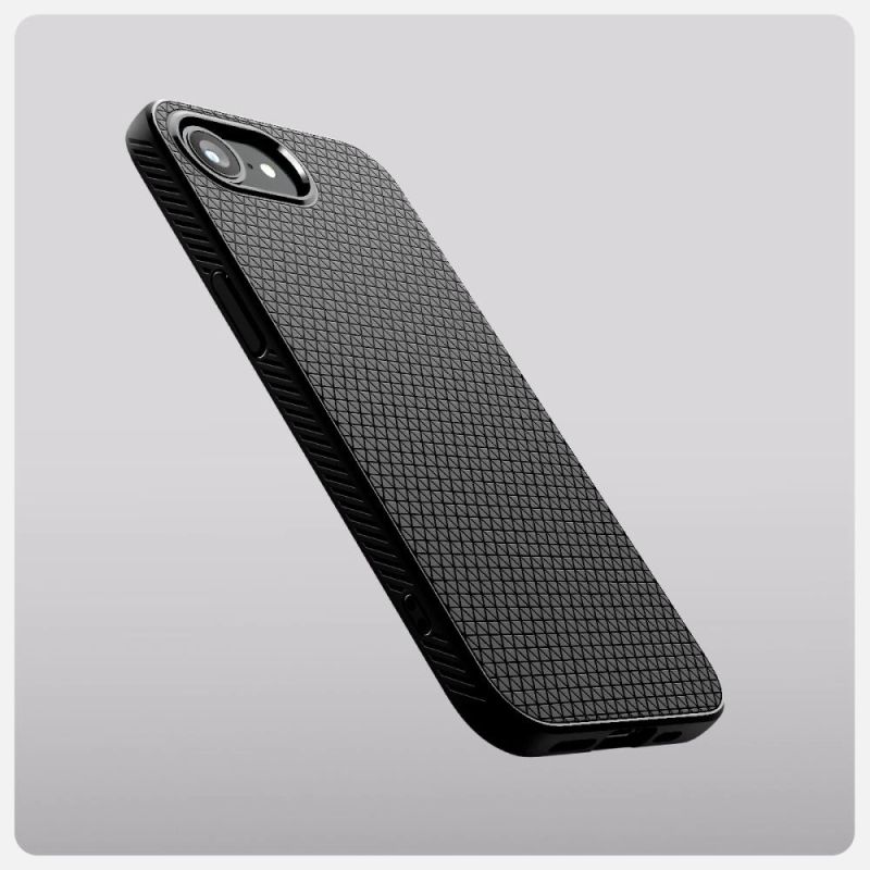 16. Spigen Liquid Air Hülle für iPhone 16e / 17e – Mattschwarz