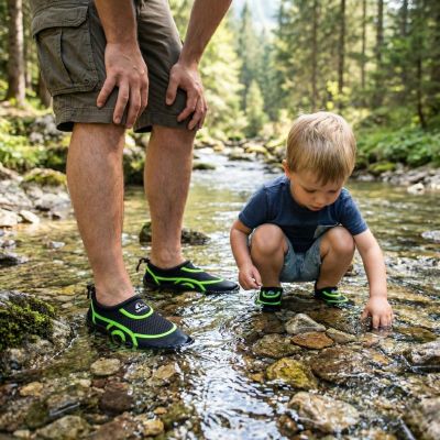 4. Herren-Wasserschuhe, schwarz/grün, XQMAX, Größe 42