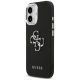 10. Guess Grained Big 4G Classic Logo Hülle für iPhone 17 - Schwarz