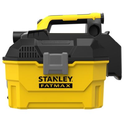 10. Stanley FATMAX SFMCV002B-XJ Staubsauger, 7,5-Liter-Trommelsauger, beutellos, für Trocken- und Nasssauganlagen