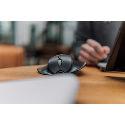 3. Bakker Elkhuizen HandShoeMouse Shift – Maus – ergonomisch – für Rechts- und Linkshänder – Laser – 3 Tasten – kabellos
