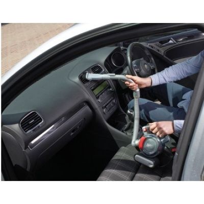 5. Black & Decker PD1200AV Tragbarer Staubsauger, beutellos, Grau/Rot