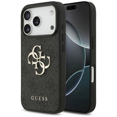 Guess 4G Big Logo Case für iPhone 17 Pro - Schwarz