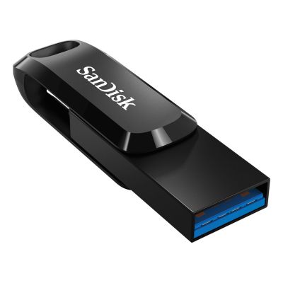 9. SanDisk Ultra Dual GO SDDDC3-128G-G46 USB-Stick (128 GB; USB 3.0, USB-C; schwarz)
