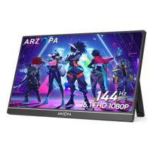 Arzopa Z1FC Computermonitor 40,9 cm (16,1") 1920 x 1080 px Full HD LCD Schwarz