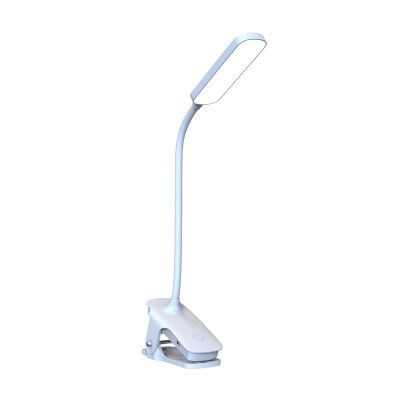 Wozinsky VT-02 Mini-LED-Leselampe mit Klemme und USB-C-Kabel, 80 cm – Weiß