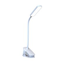 Wozinsky VT-02 Mini-LED-Leselampe mit Klemme und USB-C-Kabel, 80 cm – Weiß