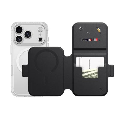 12. AmazingThing Titan Pro Lens Flip Set iPhone 18 Pro Max Hülle mit Brieftasche, MagSafe-kompatibel - Schwarz