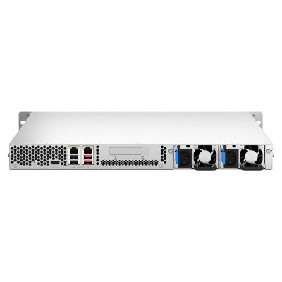 6. Qnap TS-464U-RP-8G, 1U, 4 x 2,5"/3,5" SATA, Intel Celeron N5105/N5095 4C/4T, 8 GB RAM (nicht erweiterbar), 2 x 2,5-GbE, redundantes Netzteil