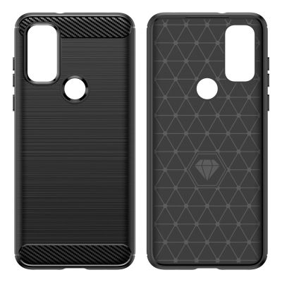5. Carbon Case Flexible Schutzhülle Motorola Moto G Play 2022 schwarz