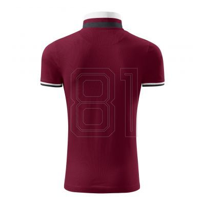 2. Malfini Collar Up M MLI-25686 Granatrotes Poloshirt