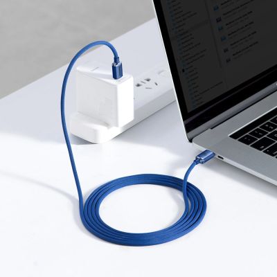 10. Baseus CAJY000703 USB-C – USB-C PD-Kabel 100 W 480 Mbit/s 2 m – blau