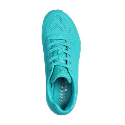 3. Damen-Sportschuhe Skechers Uno Stand On Air Sneaker grün (73690-TURQ)