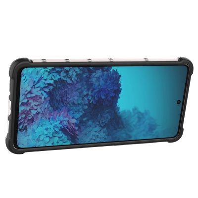 14. Wabenhülle Panzerhülle mit Gelrahmen für Samsung Galaxy A73 blau