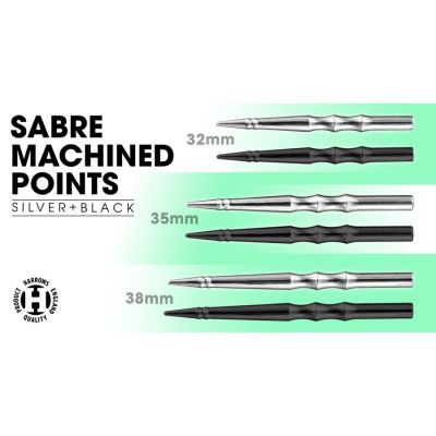 2. Harrows Saber Machined Steeltip Dartspitzen HS-TNK-000016673