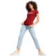 4. Puma ESS+Script Damen T-Shirt rot 679315 13