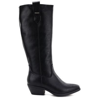 2. Schwarze Damen-Cowboystiefel aus Leder, Big Star UU274521