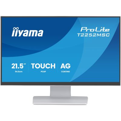 3. iiyama ProLite T2252MSC-W2AG Computermonitor 54,5 cm (21,4") 1920 x 1080 px Full HD LCD-Touchscreen Weiß