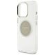 6. Guess IML Metal Colored Circle Classic Logo MagSafe Hülle für iPhone 16 Pro - Grau