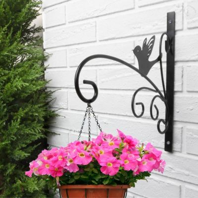 3. KINZO Metall-Pflanzenhänger, schwarz, 28 x 25 cm