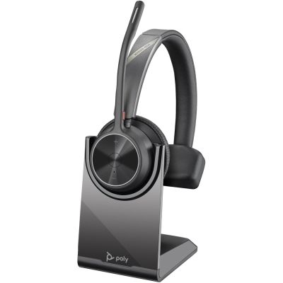41. POLY Voyager 4310 USB-C Headset + BT700 Adapter + Ladestation
