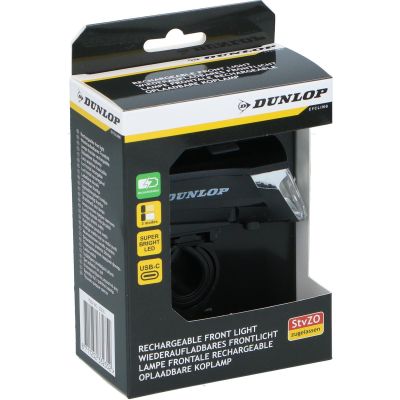 4. USB-C LED-Fahrradfrontlampe mit 3 Modi, Dunlop-zertifiziert
