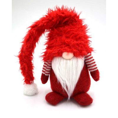 6. Gartenzwerg mit Pelzmütze, 64,5 cm