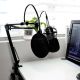 2. MEDIA-TECH Richtmikrofon mit Kondensator und Zubehörset, Silber, MT397S