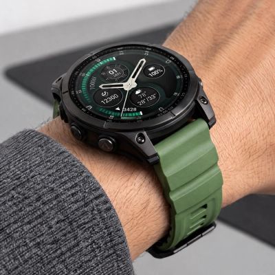 6. Tech-Protect Motion Armband für Garmin Fenix 5X / 5X Plus / 6X / 6X Pro / 7X / 8 / 8 Pro / 9 / 9 Pro (51 mm) – grün